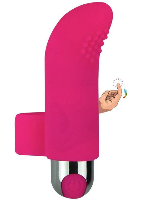 Erox Finger Vibe Çift Yönlü USB Şarjlı Parmak Vibratör-Pink