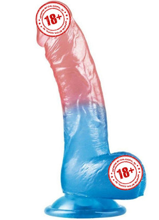 Lovetoy Dazzle Studs Dildo Curve 20 Cm Realistik Jel Penis