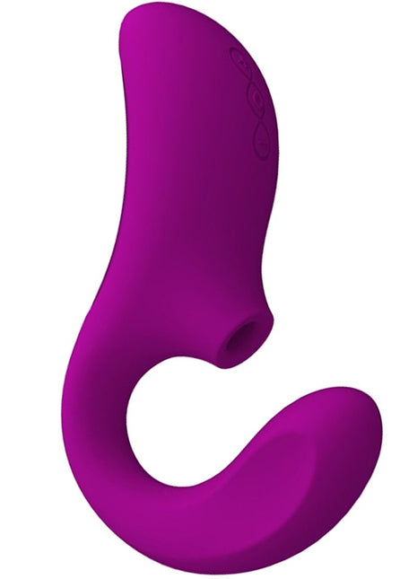 Lelo Enigma Dual Stimulation Sonic Massager Deep Rose Çift İşlevli Vibratör