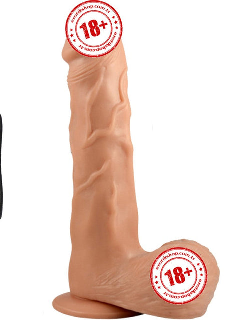 Shequ Mikes Vibrating Dildo 19 Cm Dönebilen Realistik Penis