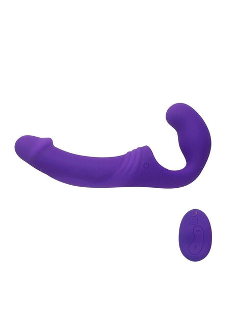 Uzaktan Kumandalı Double Rider Strapless Strap-On Mor