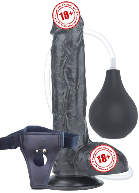 Lovetoy Squirt Extreme Dildo 25 Cm Boşalabilir Kemerli Realistik Penis LV116025