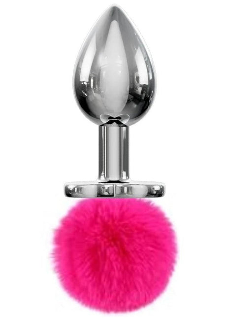Erox Luxury Bunny Tail Peluşlu Metal Anal Plug