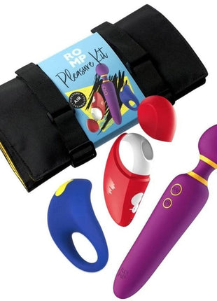 Romp Pleasure Kit Çiftlere Özel Vibratör ve Penis Halkası Set
