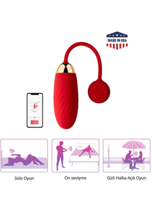 Svakom Ella Vibrating Egg Telefon Kontrollü Remote Control Giyilebilir Vibratör V703