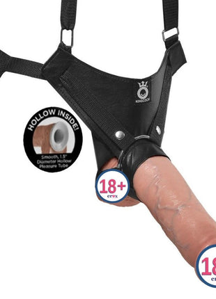 Pipedream King Cock 10 İnch Hollow Strap-On Askı Kemerli İçi Boş Penis