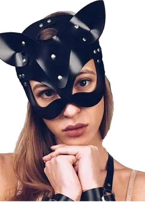 Fetish Game Siyah Kedi Kız Maskesi