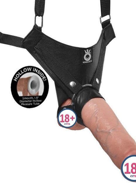 Pipedream King Cock 11 İnch Hollow Strap-On Askı Kemerli İçi Boş Penis