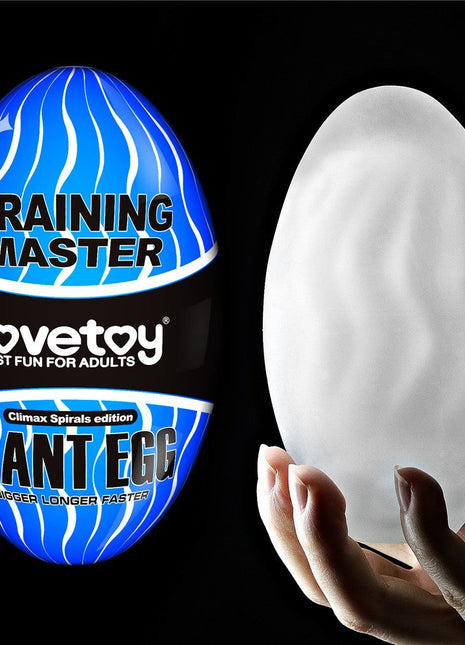 Lovetoy Giant Egg Climax Spirals Edition Masturbator