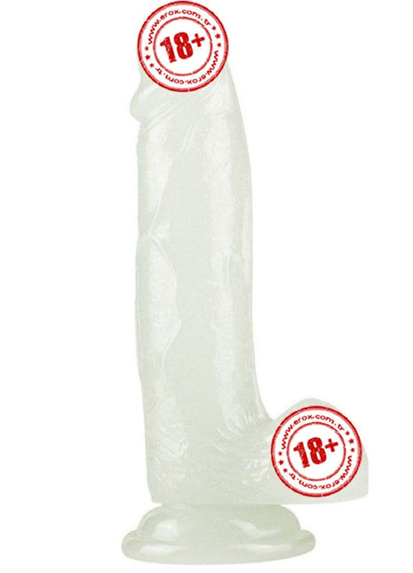 Lovetoy Lumino Play 19 Cm Fosforlu Realistik Jel Penis