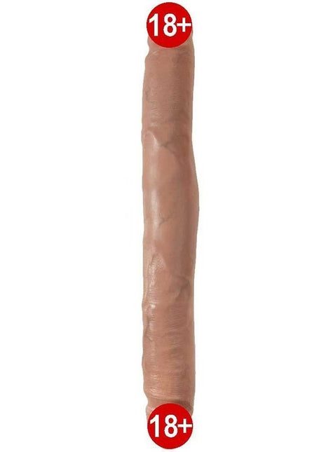 Pipedream King Cock 12 İnc Slim 30 Cm Çift Başlı Karamel Rengi Realistik Penis