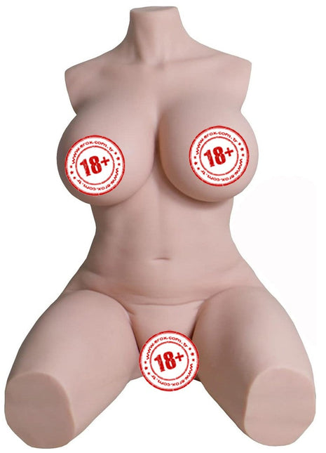 Shequ Erica Doll İtme Fonkiyon İskelet Yarım Vücut Masturbator SQ-MAT20013