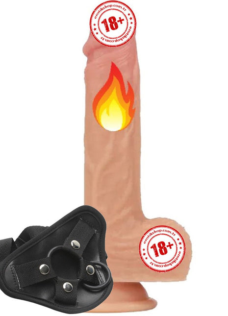 Lovetoy Nature Cock Liam 21.5 Cm Kemerli Dönebilen Realistik Penis