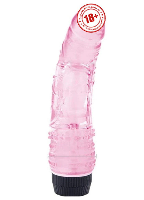 Erox Vibes Waves Pink Kademeli Titreşimli 18 Cm Jel Vibratör
