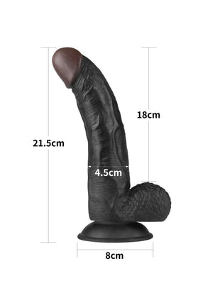 On 21 Cm Siyah Belden Bağlamalı Realistik Penis