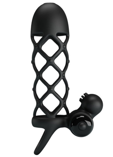 Pretty Love Penis Sleeve I Klitoris Uyarıcılı 10 Modlu Titreşimli Penis Kılıfı