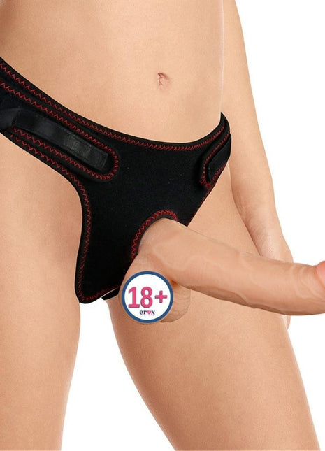 Lovetoy Easy Strapon 21.5 cm Flexible Kemerli Strapon Penis