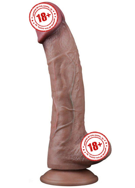 Lovetoy Dual Layered Platinum Silicone 26.5 Cm Büyük Realistik Penis