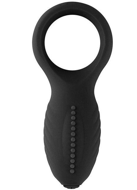 Erox Nuo Dual Klitoral Titreşimli Penis Halkası Siyah