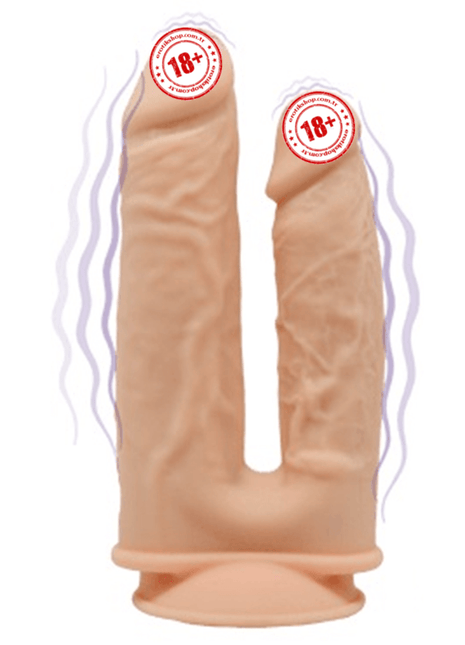 Silexd Double Penetration Titreşimli Çift Başlı Realistik Penis