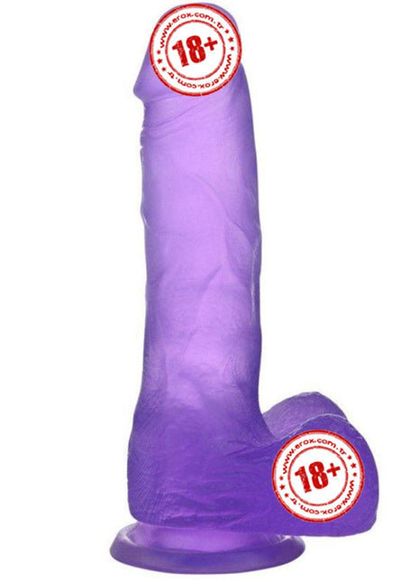 Lovetoy Jelly Studs Purple Medium 17 cm Jel Dildo LV3101