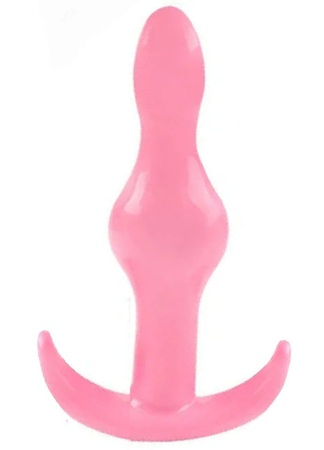 Erox Anal Fantasy Two Ribbed Silikon Anal Alıştırıcı Plug-Pink