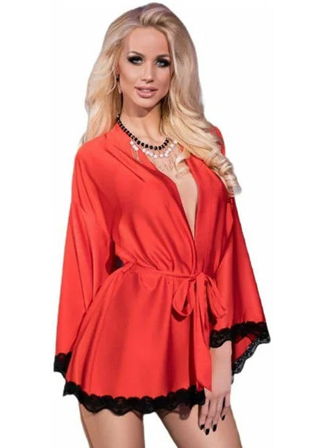Erox Fantasy Wear Daria Saten Sabahlık ve Gecelik