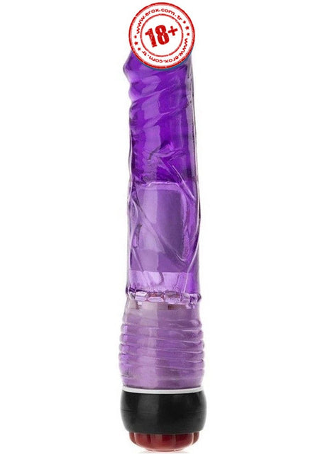 Erox Vibes Purple Kademeli Titreşimli Jel Vibratör 23 Cm