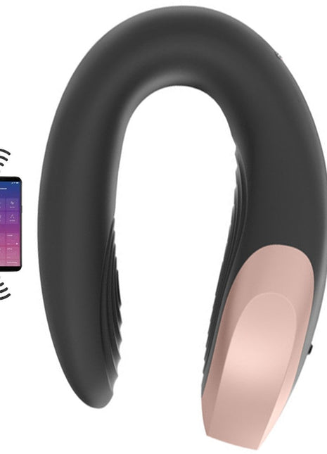 Safisyer Double Love Black Telefon ve Kumanda Kontrollü Vibratör