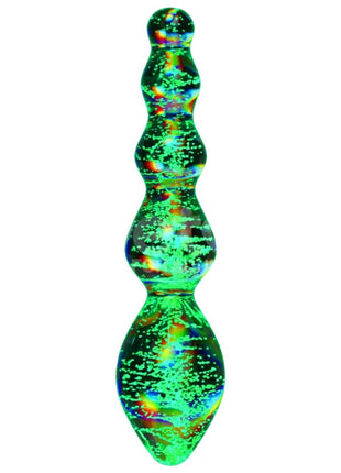 Lovetoy Glow İn The Dark Twilight Gleam Glass Dildo Tantalizing Orbs Cam Dildo