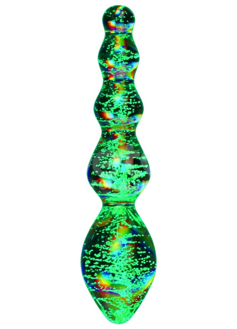 Lovetoy Glow İn The Dark Twilight Gleam Glass Dildo Tantalizing Orbs Cam Dildo