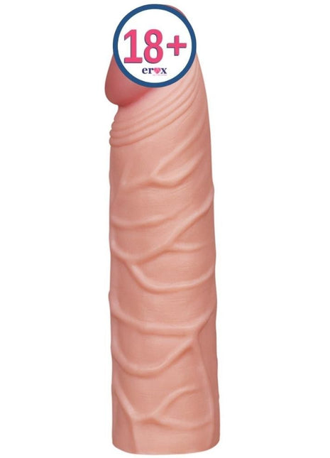 Lovetoy Pleasure X-Tender 3 cm Dolgulu Damarlı Realistik Penis Kılıfı