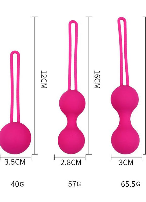 MeyraBest Fantazi Üçlü Silikon Anal Top Boncuk Seti Pembe