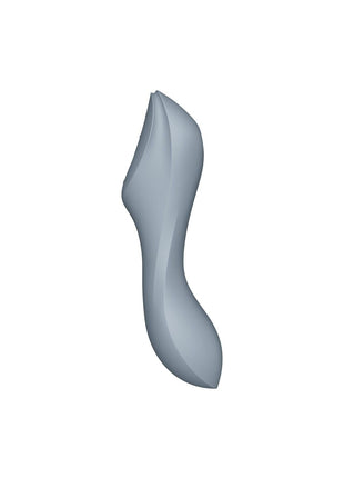 Curvy Trinity 3 Insertable Air Pulse Vibrator Blue Grey