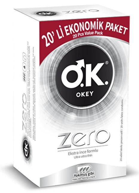 Okey Zero Ekstra İnce 20'li Prezervatif