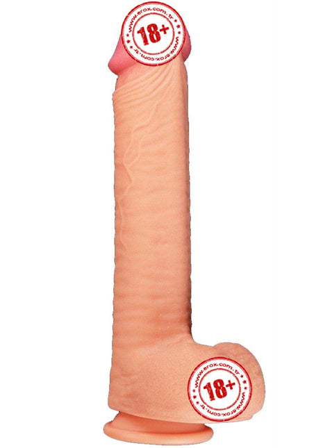 Lovetoy Dual Layered Platinum Silicone Cock 30 cm Realistik Penis LV411013