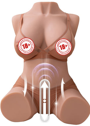 Shequ Dania Doll İtme Fonkiyon İskelet Yarım Vücut Masturbator SQ-MAT20017