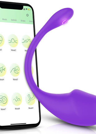 Erox Push Telefon Kontrollü Giyilebilir Vibratör Purple