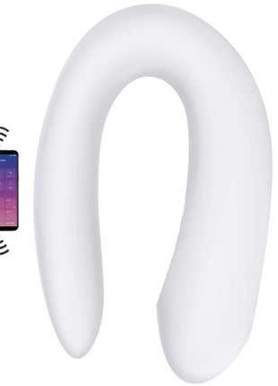 Satisfyer Double  White Telefon ve Uzaktan Kumanda Kontrollü Vibratör