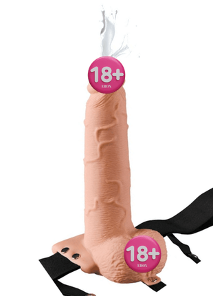 Pipedream Fetish Fantasy Series 9'' Hollow Boşalabilir Realistik Strapon