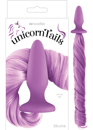 NS Novelties Unicorn Tails Kuyruklu Silikon Anal Plug Purple
