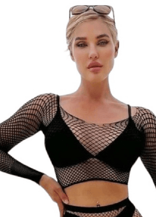 Erox Fantasy Wear File Çorap Büstiyer Takım Seksi Vücut Çorabı