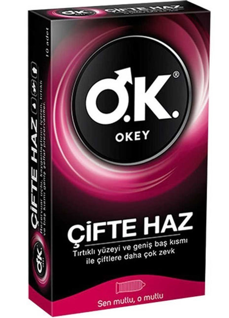 Okey Çifte Haz 10'lu Prezervatif