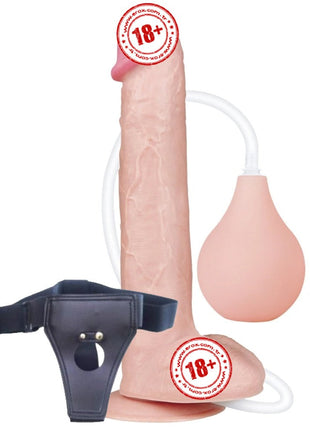 Lovetoy Squirt Extreme Dildo 28 Cm Boşalabilir Kemerli Realistik Penis LV116023