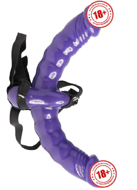 Pipedream Fetish Fantasy Double Delight Straples Biseksüel Dildo Mor