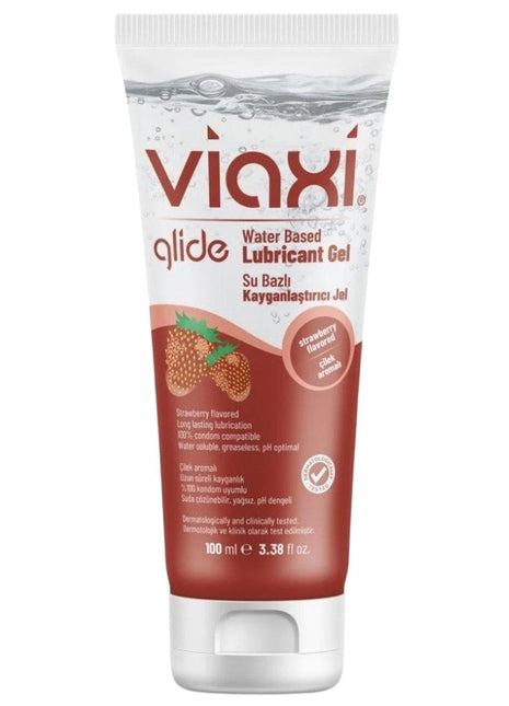 Viaxi Glide Water Based Lubricant Çilek Aromalı Kayganlaştırıcı Jel 100 Ml