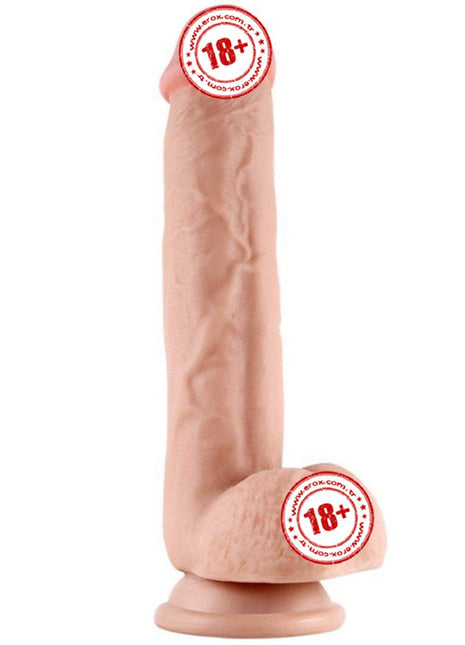 Lovetoy Sliding Skin Dildo Hareketli Deri Özellikli 24 Cm Realistik Penis