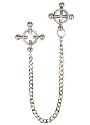 Calexotics Grips 4 Point Nipple Press with Chain Göğüs Klipsi