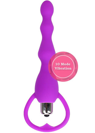 Erox Anal Fantasy Boğumlu 10 Mod Titreşimli Anal Vibratör-Purple
