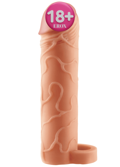 Pipedream Fantasy X-Tensions Perfect 1'' Testis Geçirmeli Amerikan Penis Kılıfı